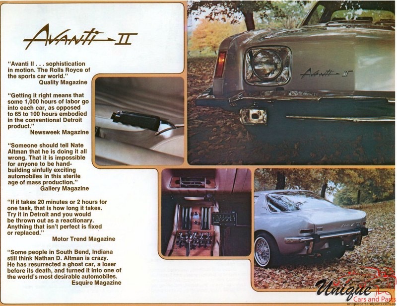 1979 Avanti II Brochure Page 4